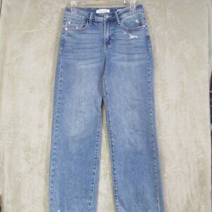 Judy Blue Women's Straight Fit Blue Stretch Denim Jeans Size 5/27